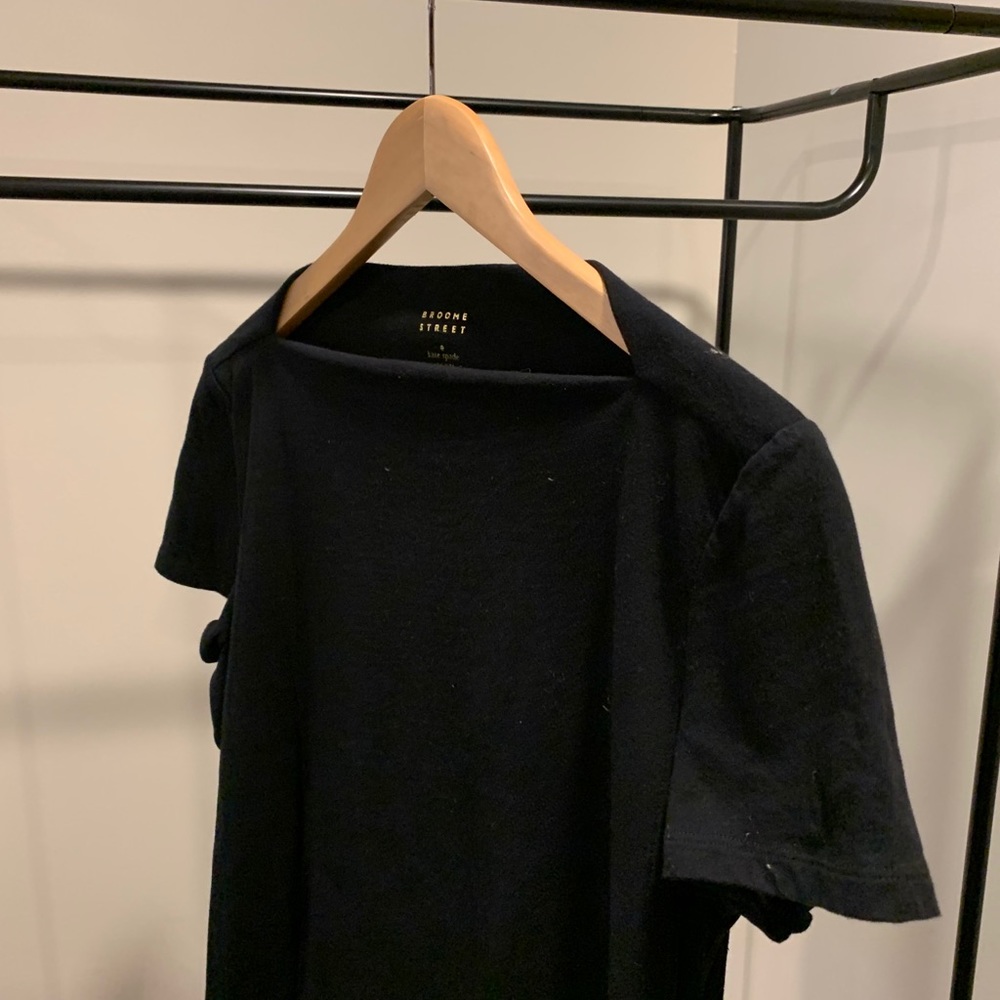 Kate Spade boat neck Broome Street tee